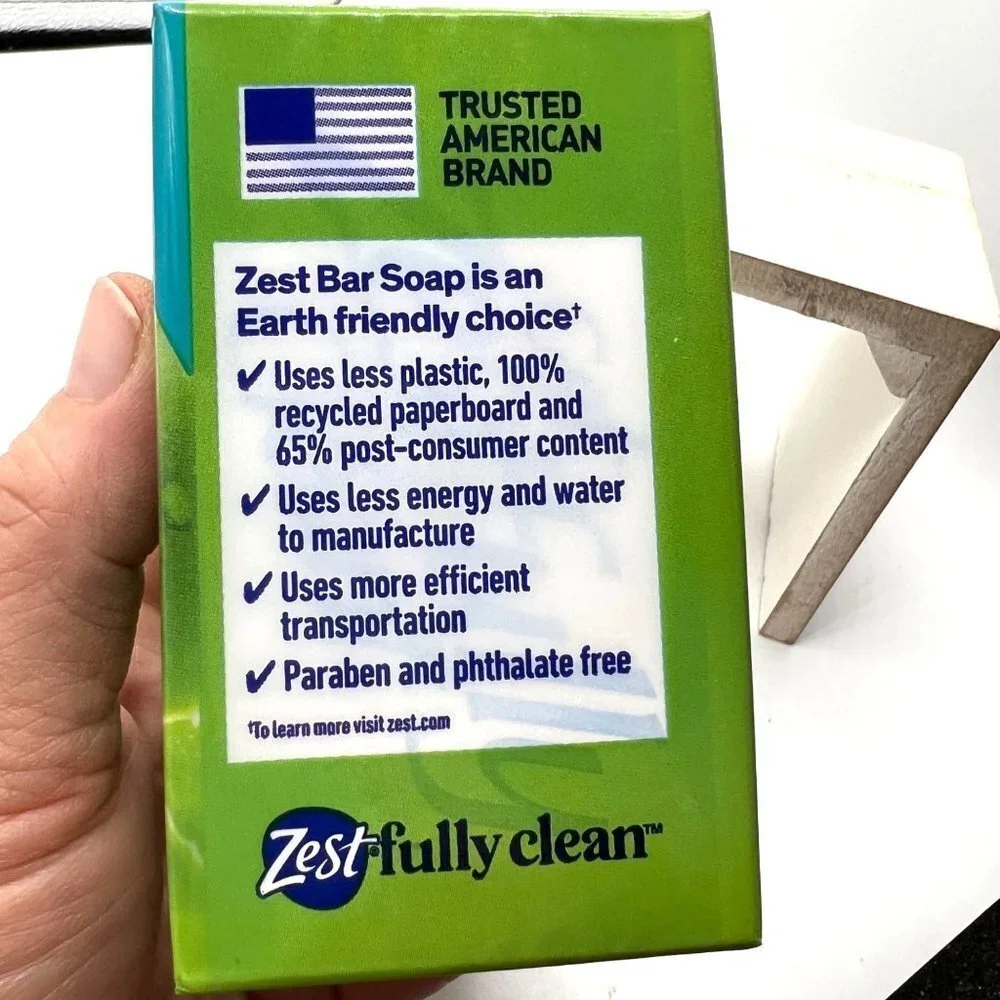 Zest Soothing Aloe Deodorant Bar Soap with Aloe Vera 2 bars each